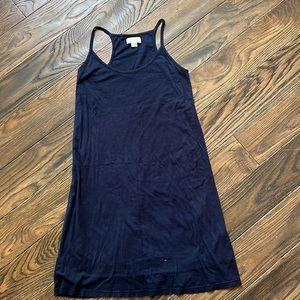 Velvet racer back cotton dress